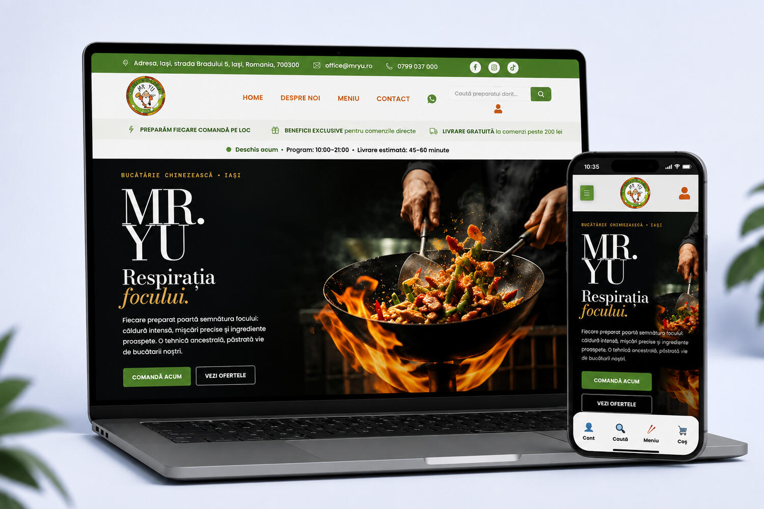 Proiect MR YU – website e-commerce realizat și optimizat de Digittal Studio